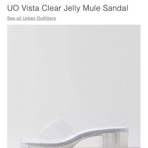 URBAN OUTFITTERS, BRAND NEW clear jelly sandals